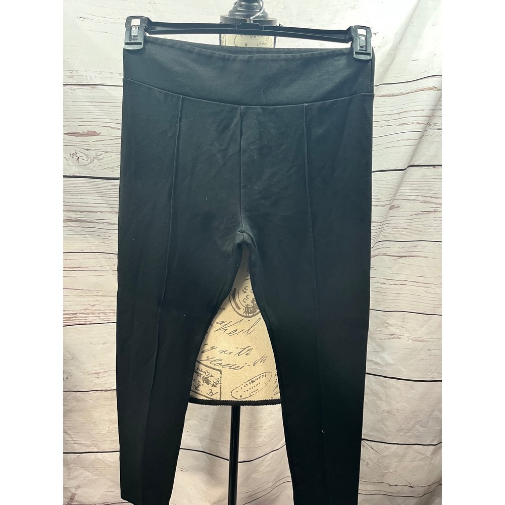 Romeo + Juliet‎ Couture Womens Black Pintuck Ponte Leggings High Rise Medium